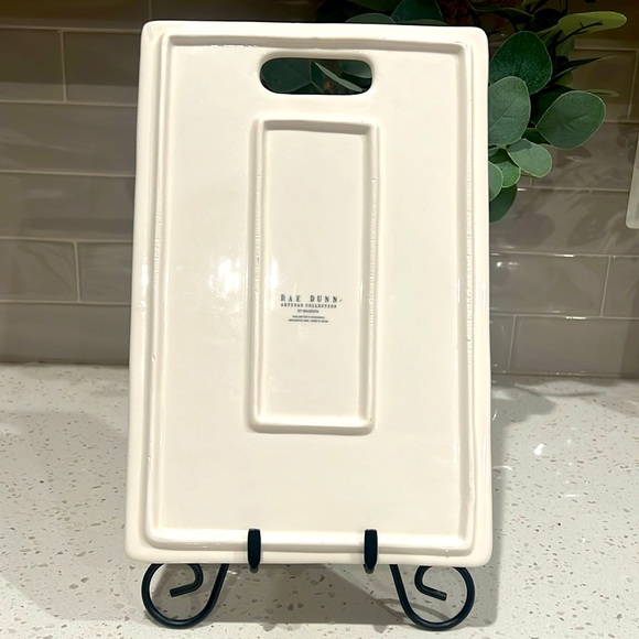 Rae Dunn stoneware CHEESE cutting/serving board - Picture 2 of 2